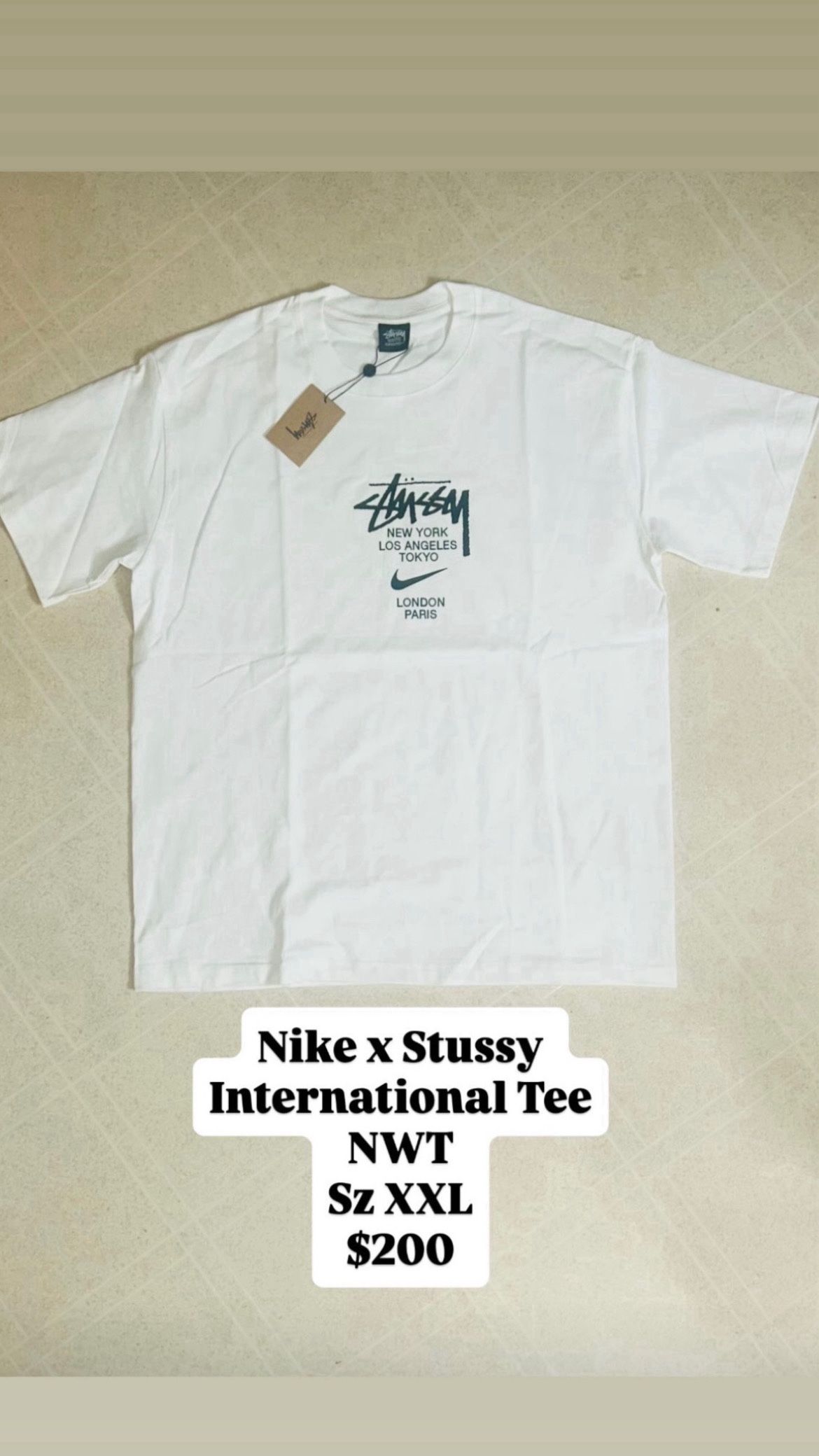 Stussy x Nike Tee New In Bag Size XXL