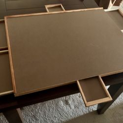 Puzzle Board With 6 drawers 