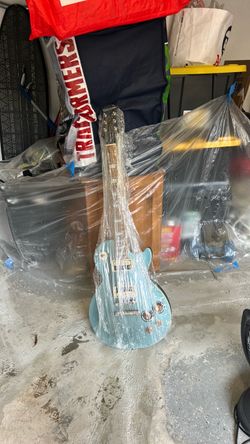 Blue Les Paul Epihone electric Guitar