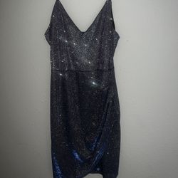 Purple Sparkle Dress Large 