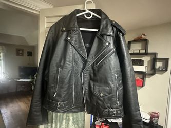 Leather Biker Jacket And Chaps