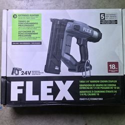 Flex 24v 18G Crown Stapler