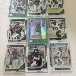 9 Philly Eagle Football Cards
