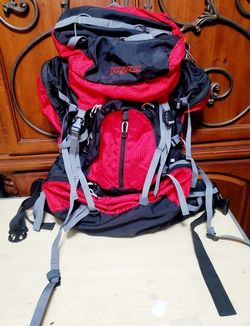 JanSport Humboldt 82L Internal Frame Hiking Backpack Red/Black - Excellent Condition