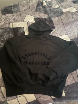 Black essentials hoodie