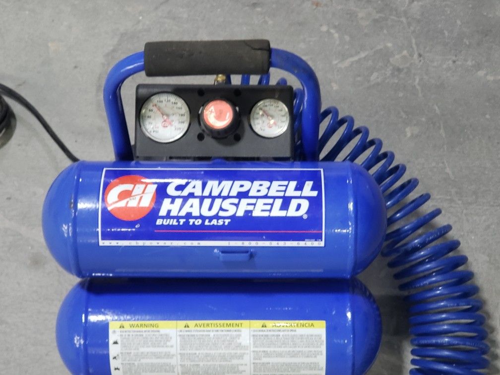 Campbell Hausfeld Portable Twin Tank Compressor 110 PSI Max