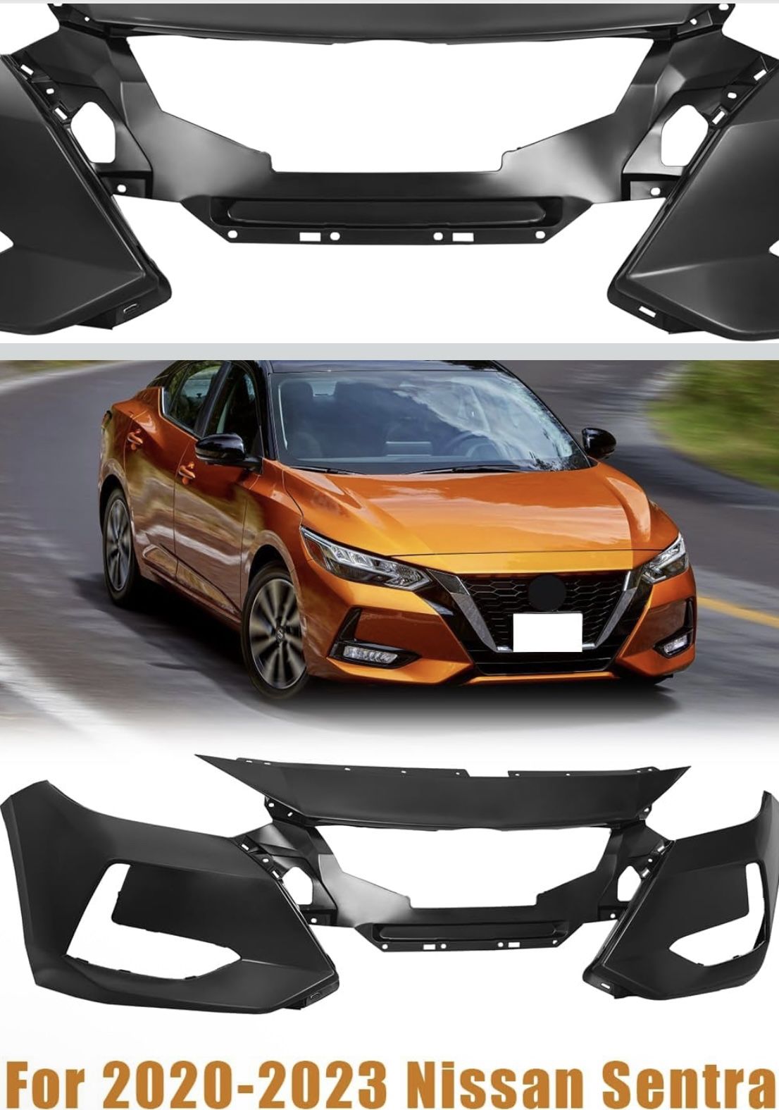 2020 Nissan Sentra SV New Primed Front Bumper