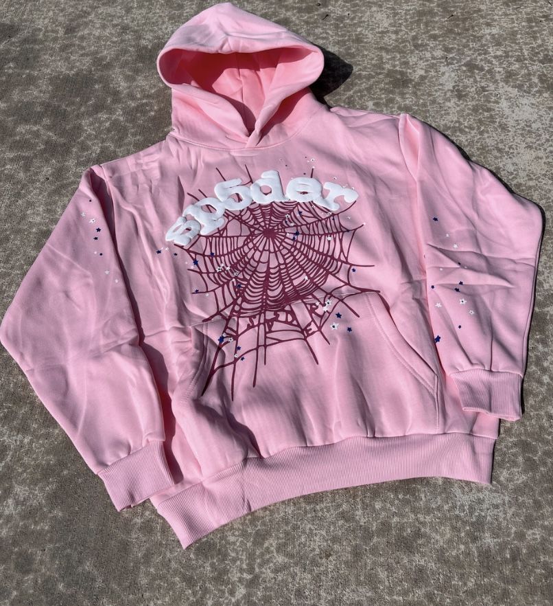 Light Pink Sp5der Hoodie