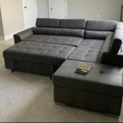 PULL OUT BED SECTIONAL COUCH NEW IN BOX