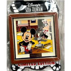 Disney Soda Fountain DSF DSSH Mickey Goofy Hollywood Diner Autograph Pin LE 300