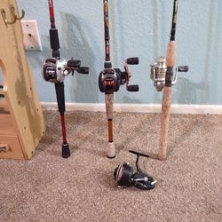 Fishing Poles And Reel 