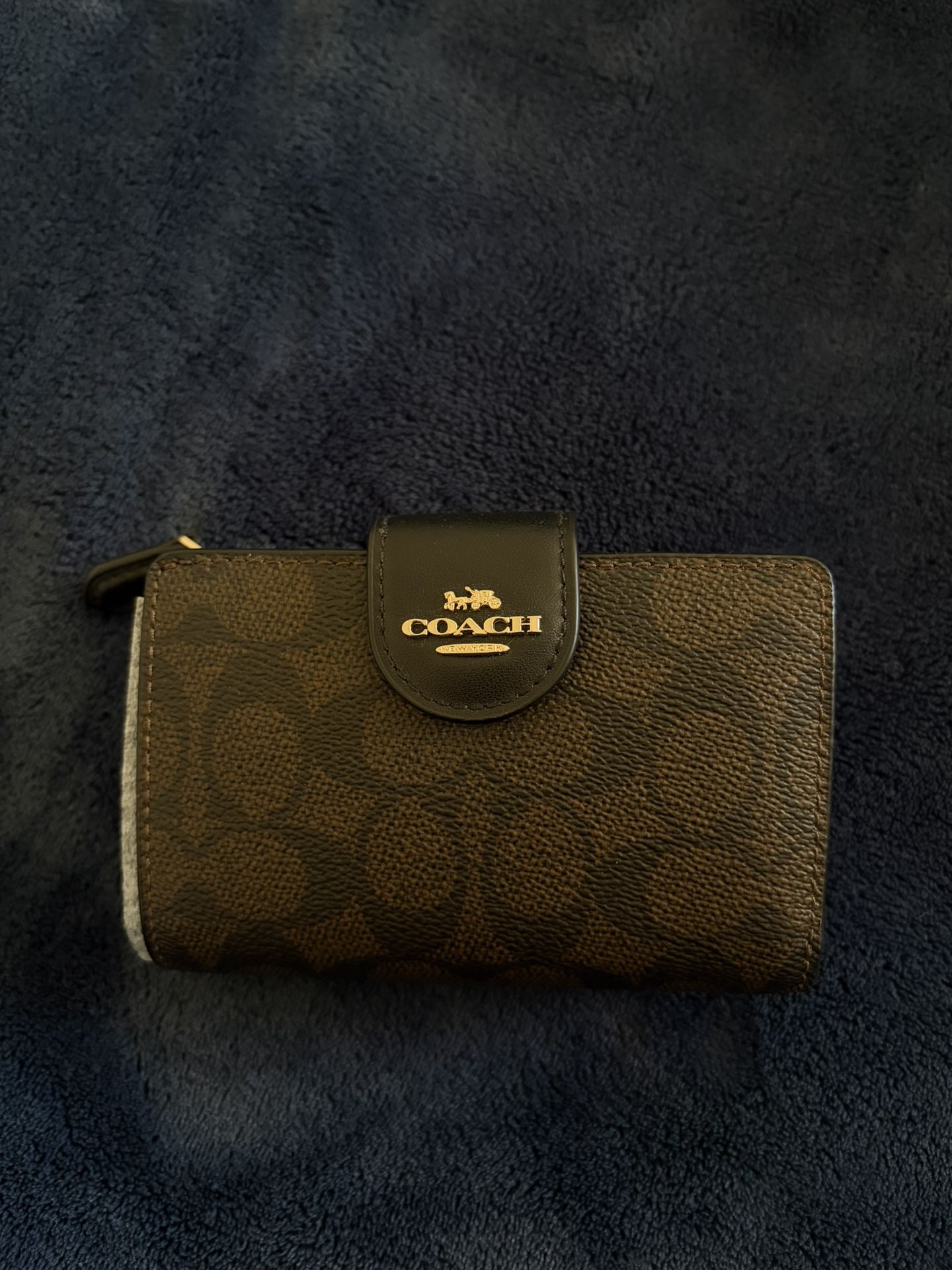COACH WALLET walnut/black