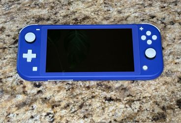Nintendo Switch Lite Blue Console CIB Original Box & Charger Tested Works Great