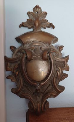 #1584, Solid Brass Door Knocker.