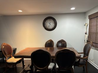 Dining Room Table and 10 Chairs