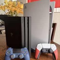 PlayStation Bundle (PS5 Disc Version And PS4 Pro)