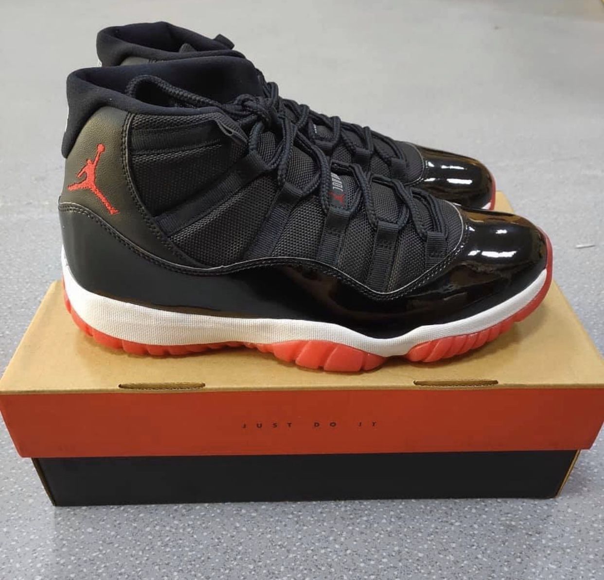 Brand New Retro 11’s Bred 2019 sizes 10 men’s & 9.5s!