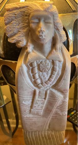 NAVAJO ALABASTER STATUE DBE SIGNED