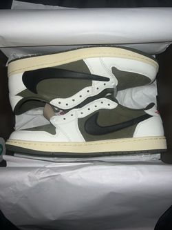 Travis scott jordan 1 low Medium olive 13M