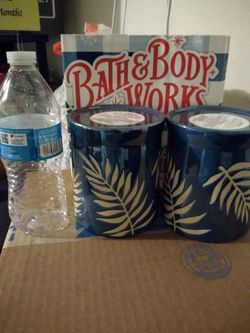 Bath and body works candle holder set