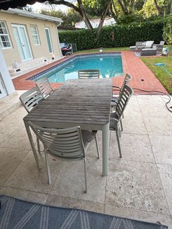 Outdoor Dining table and sectional