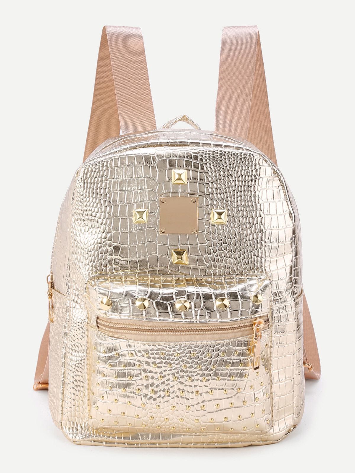 Sizzling Gold Backpack Purse