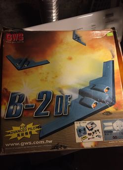 GWS B-2 Glider drone bomber black wing war plane stealth hobby rc
