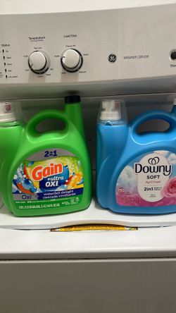 Gain detergent  100 loads  and downy fog tener 25$