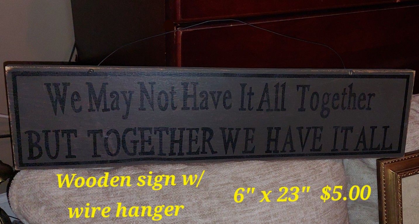 Wooden Sign