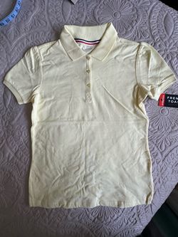 French Toast Stretch Polo Shirt Yellow