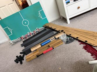Foosball Table – Oak Finish, Disassembled, All Parts Included