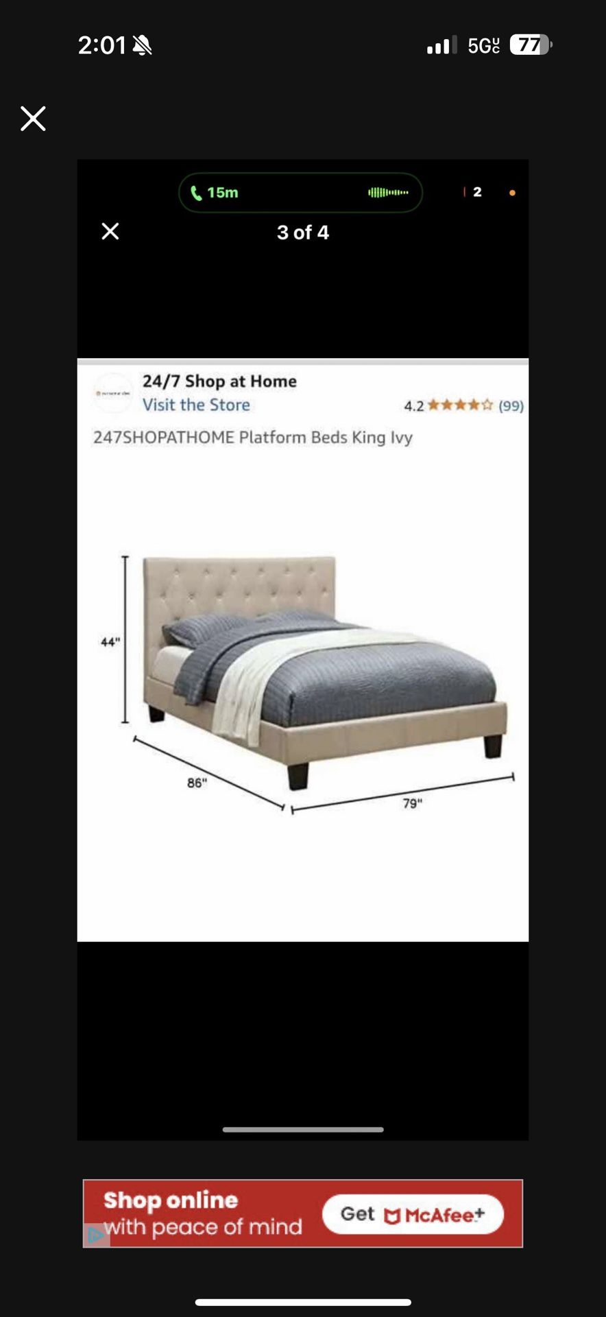 Queen Bed Frame /queen Mattress