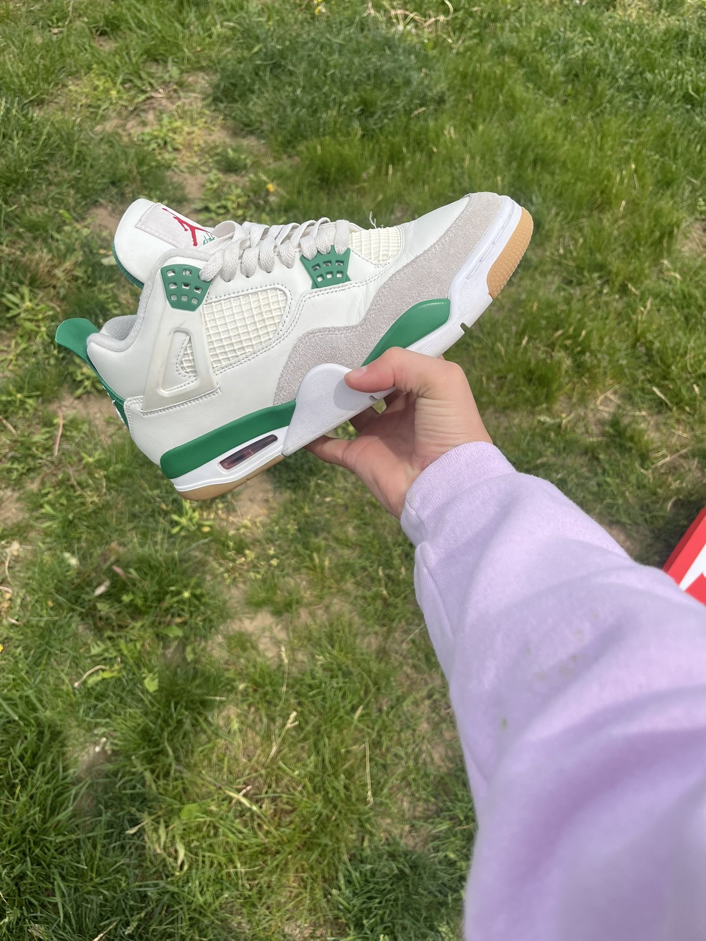 jordan 4 sb pine green size 9