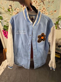 Golf Le Fleur* Call Me If You Get Lost Varsity Jacket Blue  Size Medium