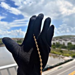 Brazalete 18K Colombiano tipo gucci adiamantada 