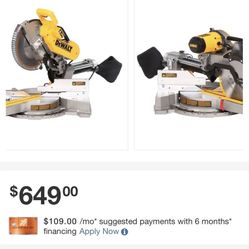 Brand New  15 Amp Corded 12 in. Double Bevel Sliding Compound Miter Saw with XPS technology, Blade Wrench and Material Clamp