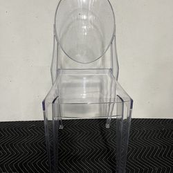 Acrylic/Clear Armless Dining Chair