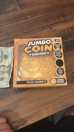 Jumbo Coin Squish Filled Squishy Toy