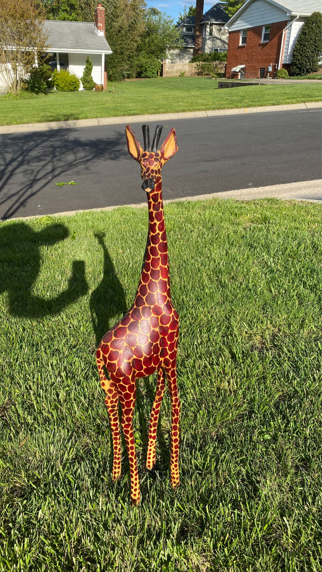Giraffe Wooden Sculpture