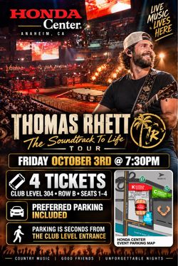 Thomas Rhett Concert Tickets – Honda Center