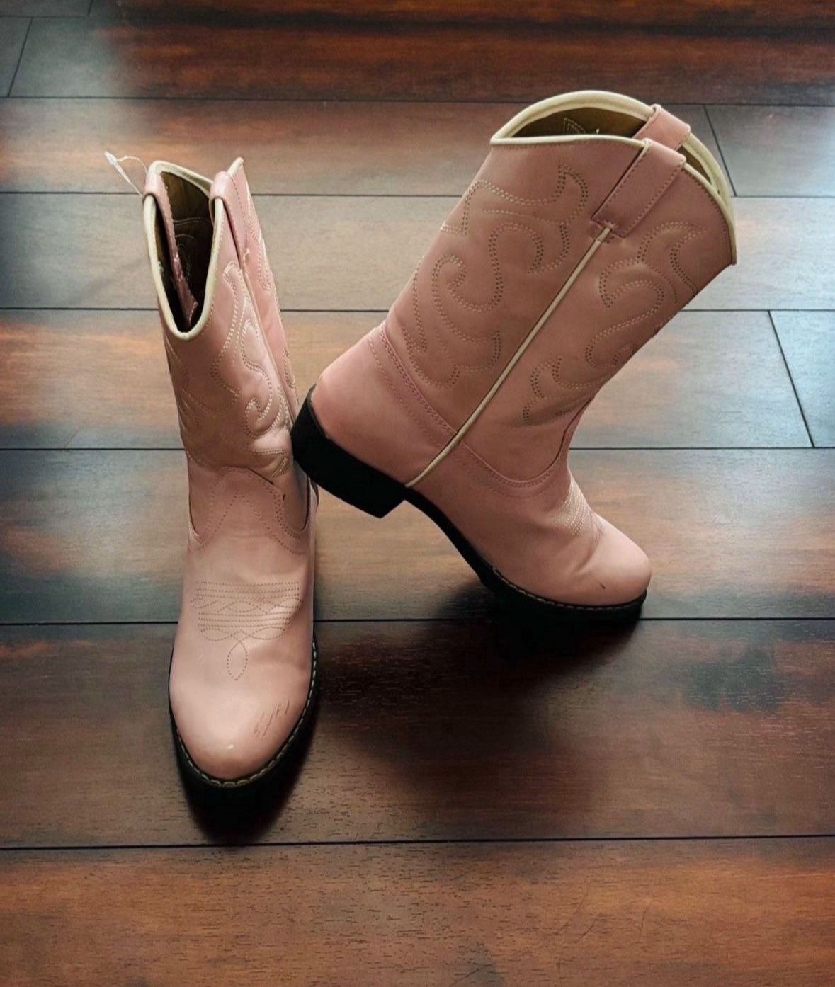Little Girl Clothes And Shoes Toddler Pink Cowboy Boots Size 3 Kids