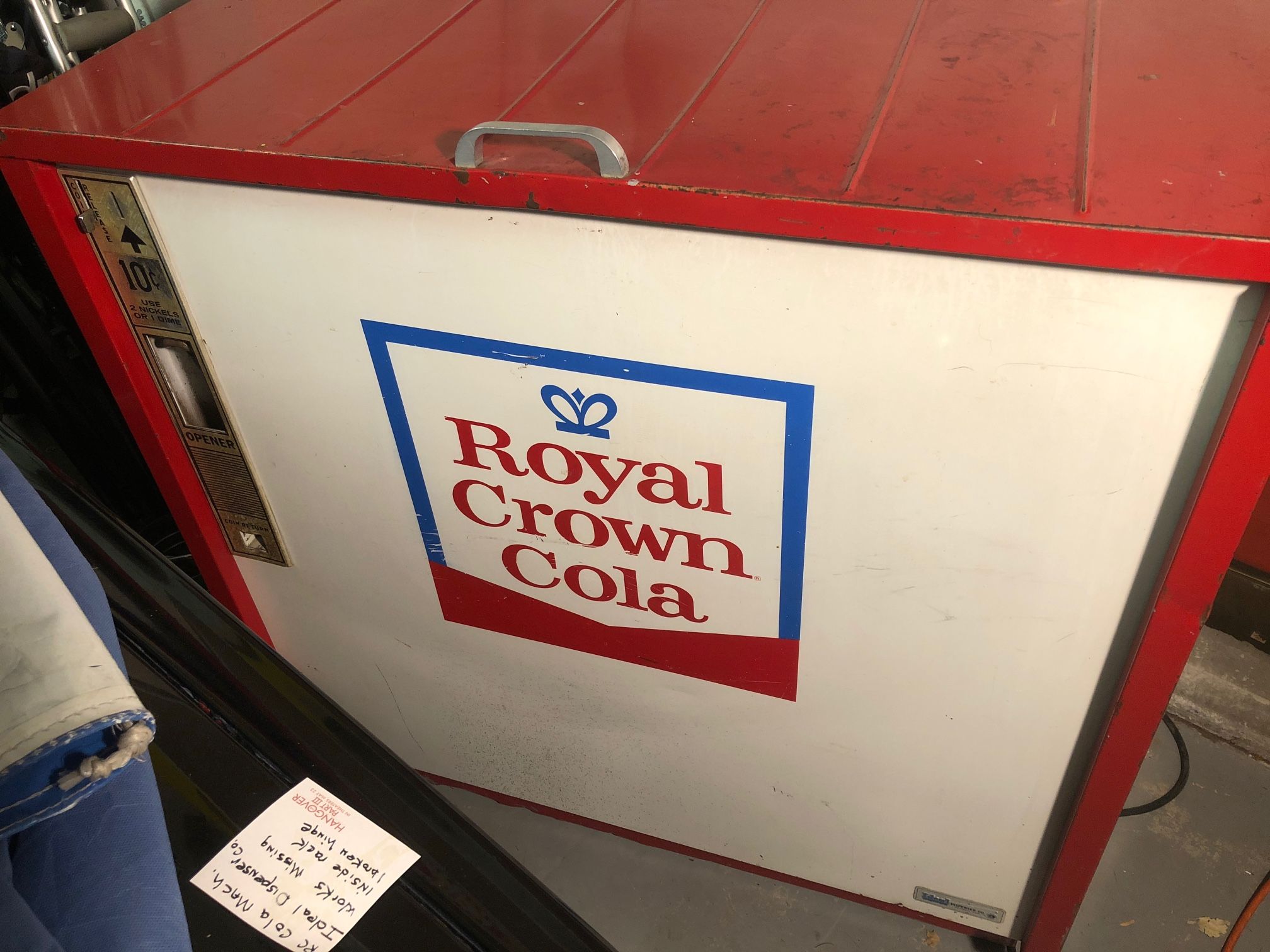 Vintage RC cola vending Machine