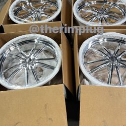 26” US MAGS BILLET WHEELS RIMS TIRES 5x5 5x127