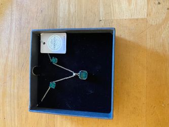 Crystal necklace and earrings