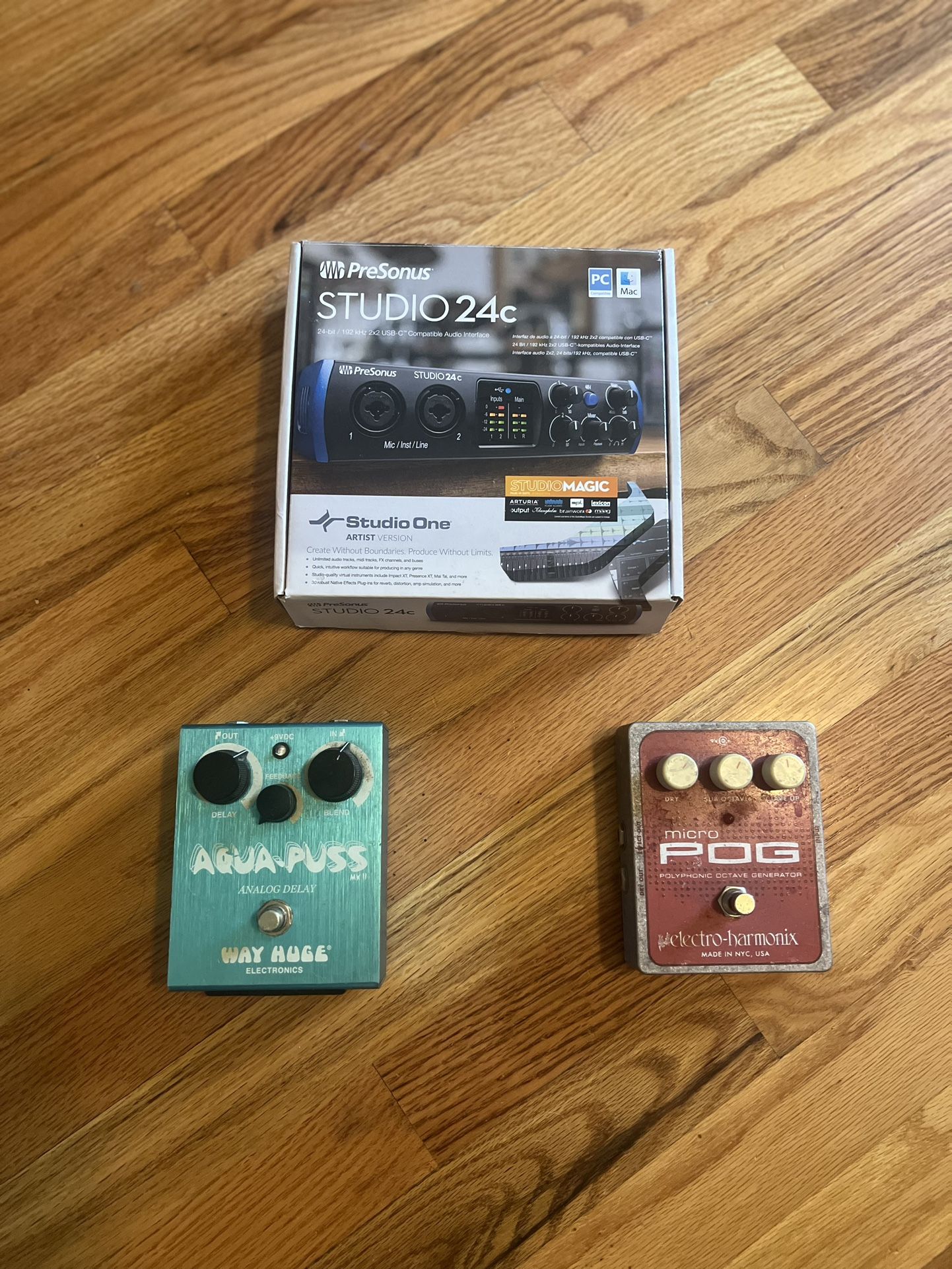 Guitar Pedals & Presonus Studio Interface