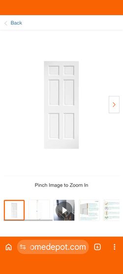White wooden door