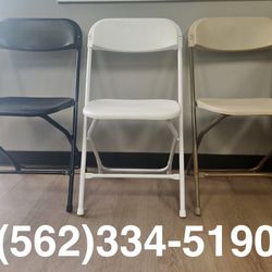 Black White Beige Plastic Chairs