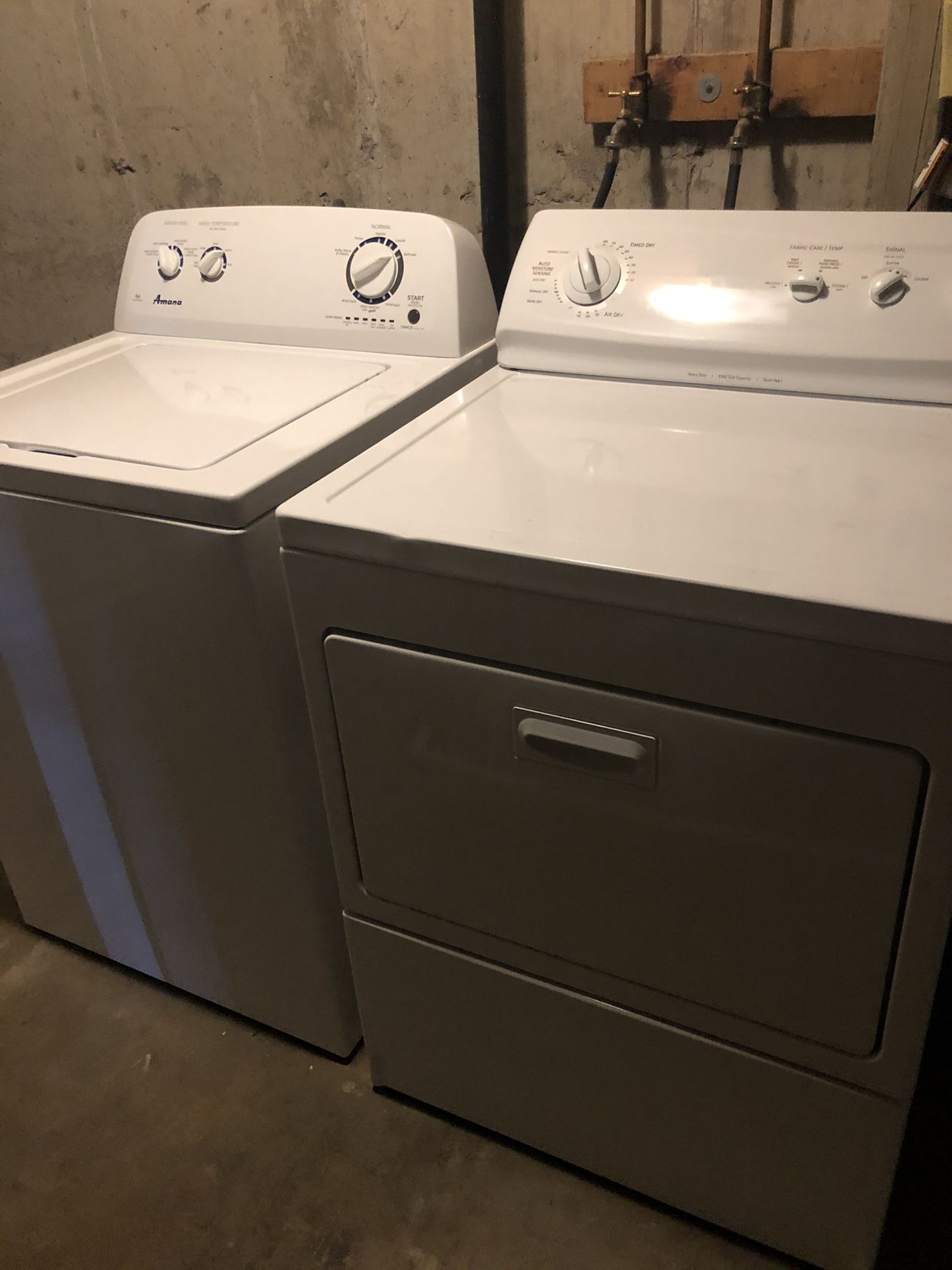 Amana washer/dryer set