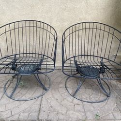 Mid-Century Modern Homecrest Barrel Chairs