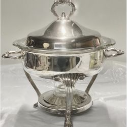 1950's English Silver MFG Corp Silver-plated Chafing Server - 2QT Bowl